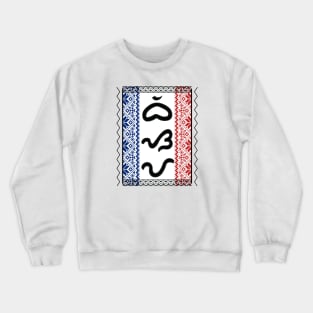 Tribal Pattern/Baybayin word Bisaya (Visayan Person/Speaking bisaya) Crewneck Sweatshirt